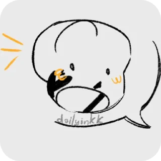 🐦 emoji Ink sans Telegram sticker 3 of 90