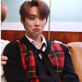 😨 emoji Минхо🐈 Telegram sticker 7 of 8