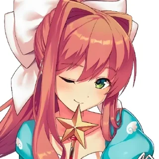 🍭 emoji Monika DokiDokiliteratureclub @Serebrealstik Telegram sticker 18 of 60
