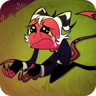 😢 emoji @HazbinStick Telegram sticker 7 of 38