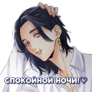 Sticker from cтики с тм→ @kurisanko Hakkai Shiba 💙