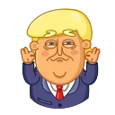 Sticker from Trump