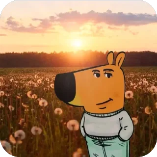 🫥 emoji чиловый парень🐶🐶🐕🐕🦮🦮🐩🦮 ➡️ @Ctikerubot Telegram sticker 3 of 36