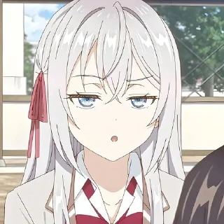 🤨 emoji Аля иногда кокентничает @anime_stickerr Telegram sticker 15 of 20