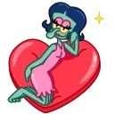 ❤️ emoji Squidward & Squilvia Telegram sticker 8 of 20