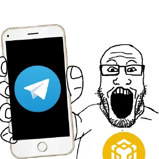 ✈️ emoji NFT Wojak Telegram sticker 12 of 14