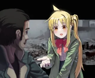 Sticker from blade runner 2049 but anime