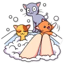 🛁 emoji Mia Catlady Telegram sticker 8 of 30