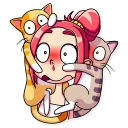 😳 emoji Mia Catlady Telegram sticker 6 of 30