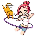 🎽 emoji Mia Catlady Telegram sticker 17 of 30
