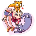 ❤ emoji Mia Catlady Telegram sticker 7 of 30