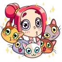 😗 emoji Mia Catlady Telegram sticker 14 of 30