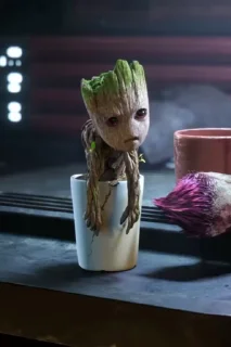 😔 emoji I am groot @Personallchannell Telegram sticker 11 of 47