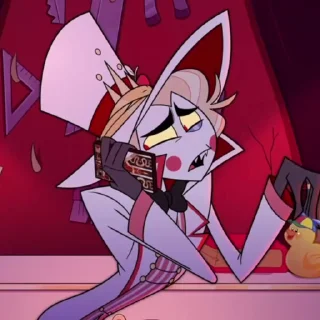 😍 emoji lucifer morninstar-hazbin hotel @Hazhell00 ➡️ @Ctikerubot Telegram sticker 5 of 59