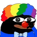 🤡 emoji Black Honka Telegram sticker 14 of 25