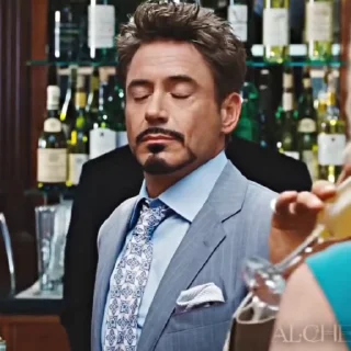 🫥 emoji Tony Stark | by @walterincognito ➡️ @Ctikerubot Telegram sticker 18 of 45