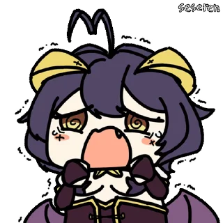 😨 emoji Seseren Magical Girl Становясь Волшебницей Telegram sticker 7 of 20