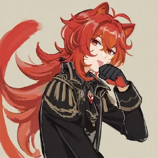 🐈 emoji Diluc Telegram sticker 9 of 92