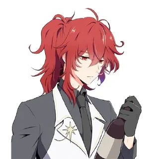 🍷 emoji Diluc Telegram sticker 18 of 92