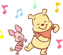 🎶 emoji Pooh and Piglet (Lovely) :: @line_stickers Telegram sticker 15 of 24