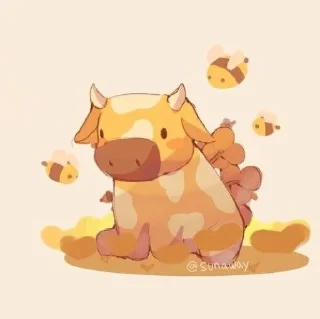 🐮 emoji Коровки Telegram sticker 22 of 29