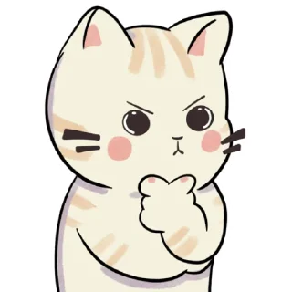 🤔 emoji Кица Telegram sticker 14 of 18