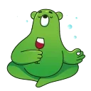 🍷 emoji Midori Kuma animated Telegram sticker 20 of 32
