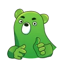 👉 emoji Midori Kuma animated Telegram sticker 15 of 32
