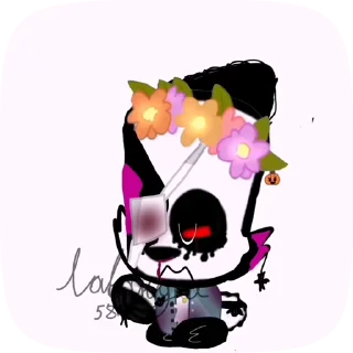 🫣 emoji Лаванда Свайдер (Kurotochi_art) Telegram sticker 22 of 42