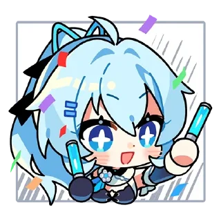 🥳 emoji HI3 chibi☆ Telegram sticker 19 of 34