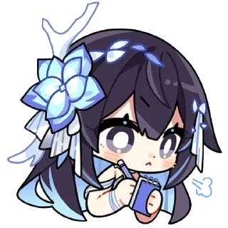 🤨 emoji HI3 chibi☆ Telegram sticker 5 of 34