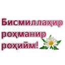 Sticker from @MuslimKundaligi учун махсус