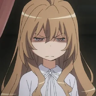 😑 emoji Злые Кубики Toradora @anime_stickerr Telegram sticker 6 of 91