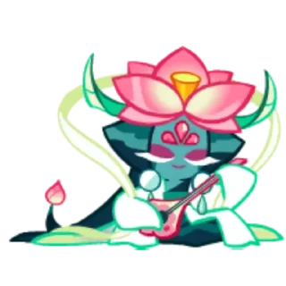 💙 emoji Lotus dragon cookie Telegram sticker 19 of 62
