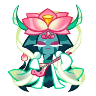 💙 emoji Lotus dragon cookie Telegram sticker 16 of 62