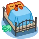 😴 emoji Pumpkin Cube Telegram sticker 16 of 22
