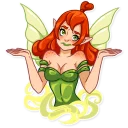 🤷 emoji Green Fairy Telegram sticker 21 of 40