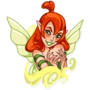 😏 emoji Green Fairy Telegram sticker 23 of 40