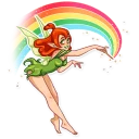 🌈 emoji Green Fairy Telegram sticker 12 of 40