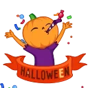 🎉 emoji Pumpkin Man Telegram sticker 14 of 15