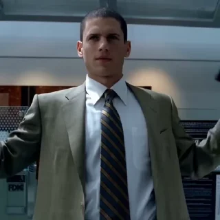 😏 emoji Michael Scofield I @pmzstickers ➡️ @Ctikerubot Telegram sticker 4 of 90