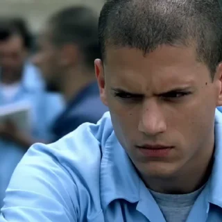🤨 emoji Michael Scofield I @pmzstickers ➡️ @Ctikerubot Telegram sticker 17 of 90