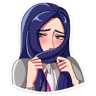 😞 emoji Кира от @TgSticker Telegram sticker 14 of 49