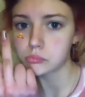 🖕 emoji Sofia Telegram sticker 16 of 20