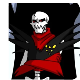 😒 emoji Underfell papyrus Telegram sticker 15 of 51