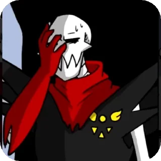 Sticker from Underfell papyrus
