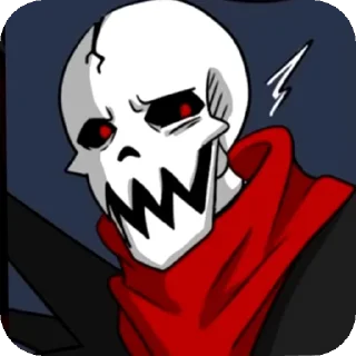 😏 emoji Underfell papyrus Telegram sticker 13 of 51