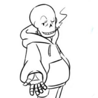 Sticker from UnderSwap Papyrus