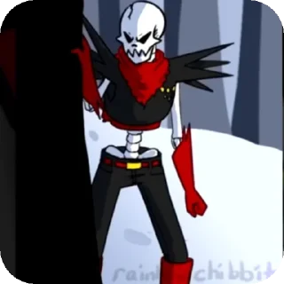 😠 emoji Underfell papyrus Telegram sticker 6 of 51