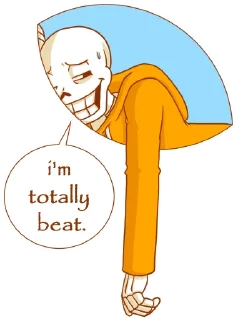 😵 emoji Underswap Papyrus Telegram sticker 15 of 20